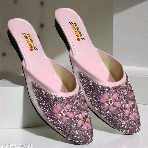 Stylish Flats for women, Girls and ladies Punjabi jutties Traditional Flat Mojari Flower Canvas Slip on Bellies | Daily Wear Casual Ladies Jutti