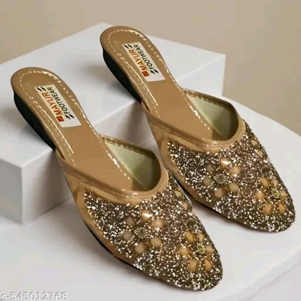 Stylish Flats for women, Girls and ladies Punjabi jutties Traditional Flat Mojari Flower Canvas Slip on Bellies | Daily Wear Casual Ladies Jutti