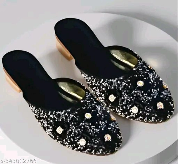 Stylish Flats for women, Girls and ladies Punjabi jutties Traditional Flat Mojari Flower Canvas Slip on Bellies | Daily Wear Casual Ladies Jutti
