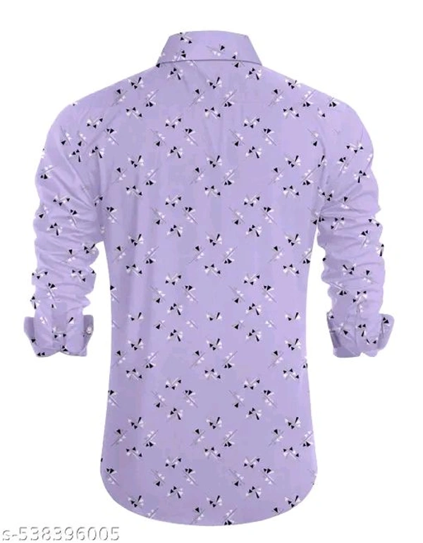 Men's Micro Print Regular Spread Collar Shirts