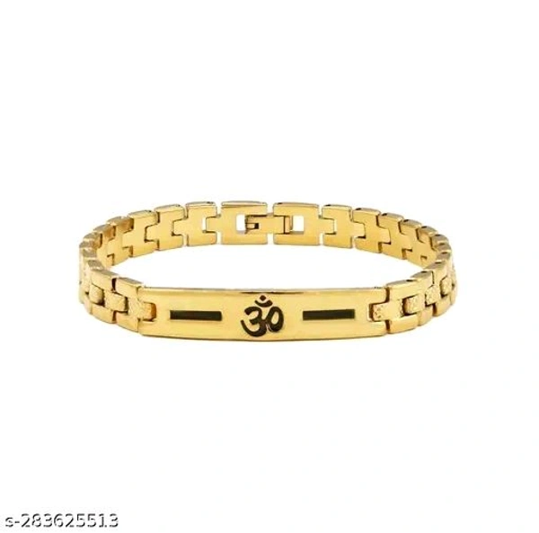 DRAVIN Om Loose Bracelet With Black Line Pattern For Men (8 Inch)