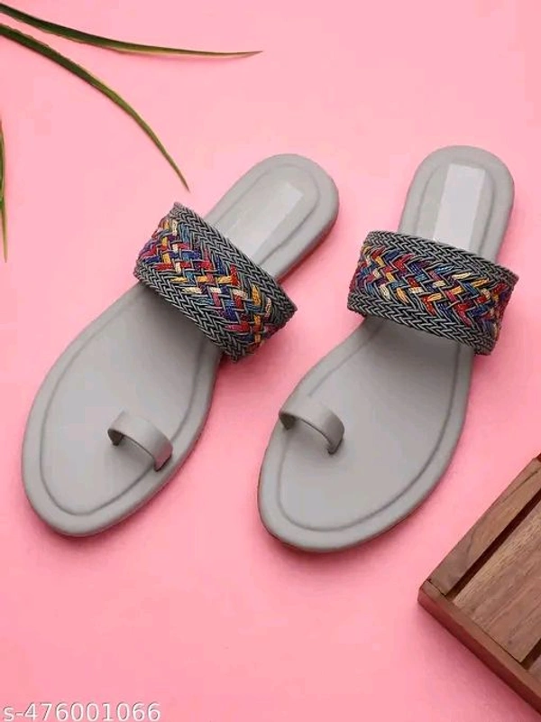 Zoyi Ethnic Look Flats || Made In INDIA