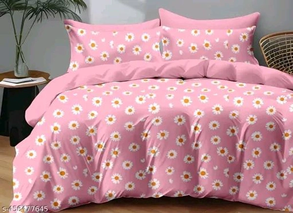 Super Soft Cotton Double Bed Queen Sized Bedsheet with 2 Pillow Covers || Cotton Double Bed Bedsheet with Modern Elegant Prints| Stylish Printed Cotton Bedsheet
