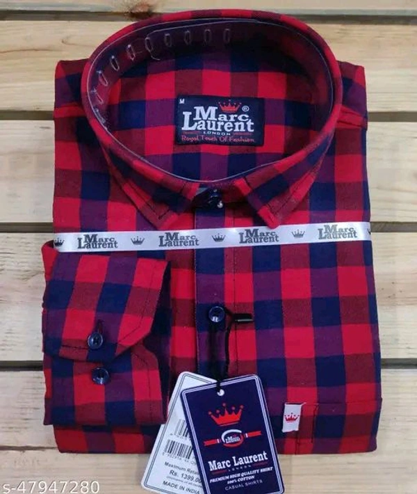 *Stylo Cotton check shirt for Men, Single pocket, Full sleeves vol1 Shirts*