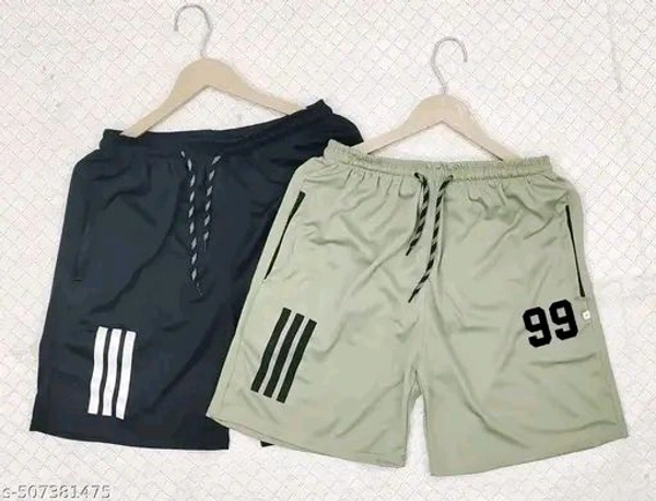 *Trendy Mens Lycra Strechable Shorts Pant | Men's Boxer Bermuda for Summer Running Gym Sports Shorts Pant with two side Pockets | Mens Shorts Sports | Stylish Shorts for Men Combo*