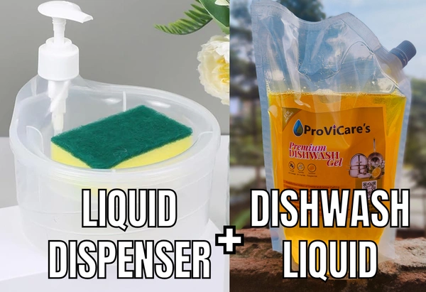 Double Layered Dishwash Liquid Dispenser + ProViCare Dishwash Liquid