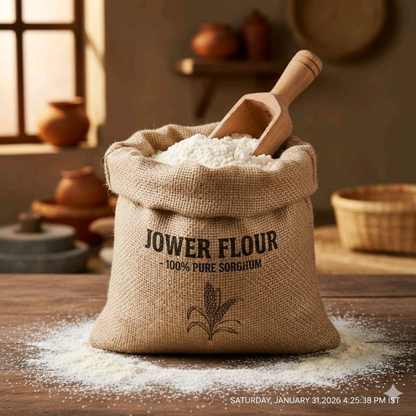 Jower Flour(Sorghum) Loose - Freshly Milled - 2kg