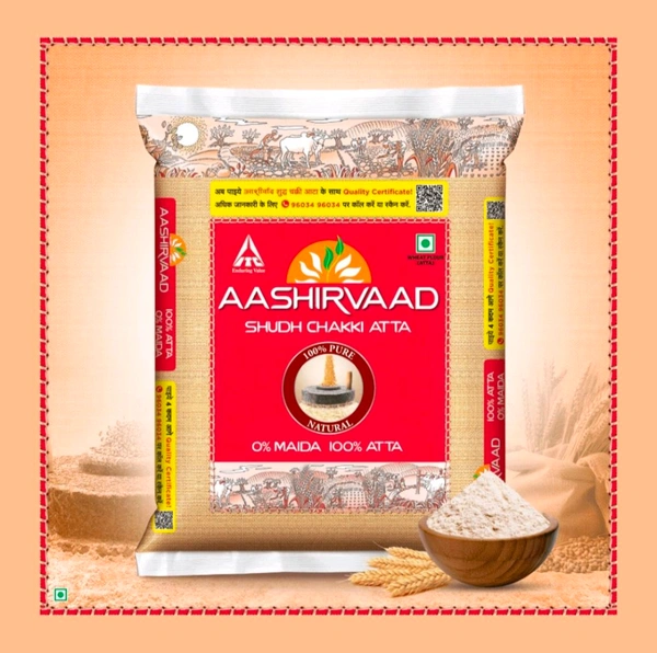 Aashirvaad Shudh Chakki Atta (100% Atta, 0% Maida) (5 kg) - 5kg