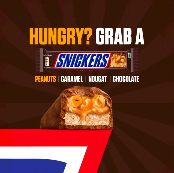 Snickers Peanut Nougat & Caramel Filled Bar 40 g - 40g