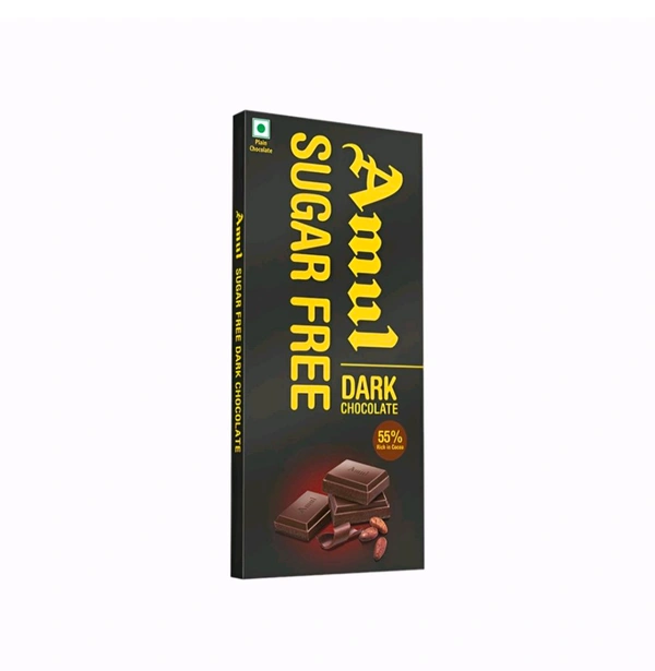 Amul Sugar Free Dark Chocolate - 150g
