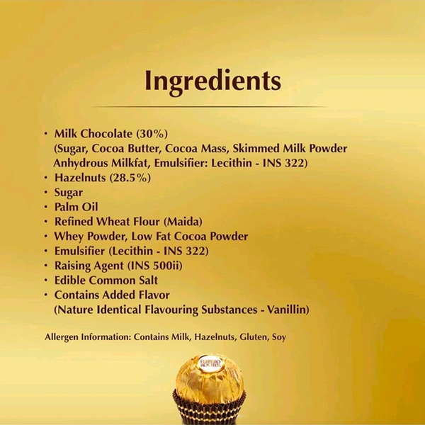 Ferrero Rocher Chocolate Gift Pack (16 pieces) - 200g