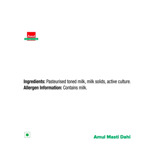 Amul Masti Pouch Curd - 1Kg
