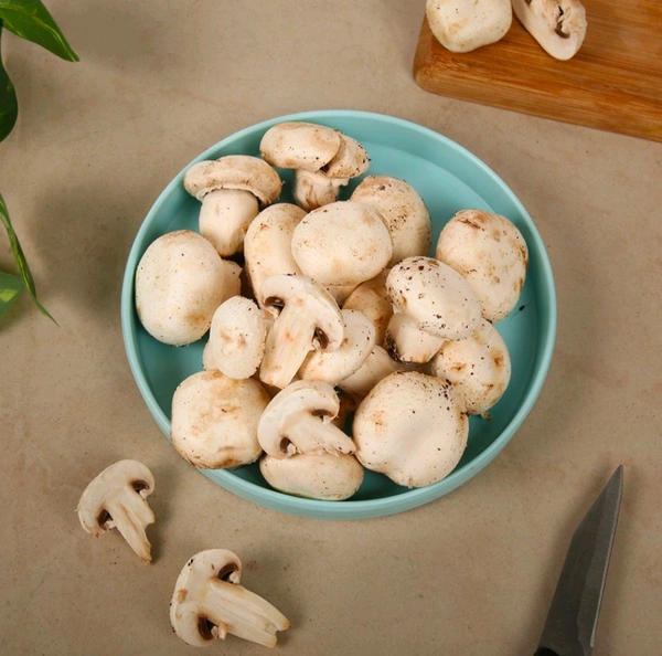 Fresh Button Mushroom (Alimbi) - 200gm