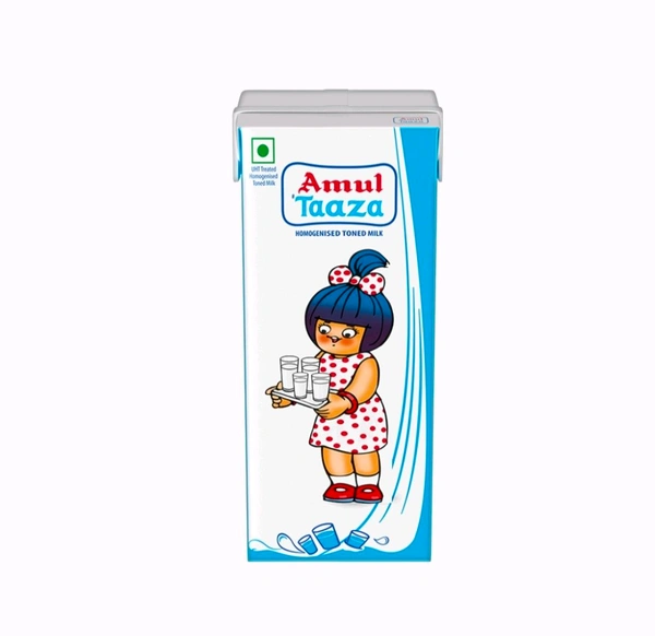 Amul Taaza Homogenised Toned Milk - 4 Months Shelf Life