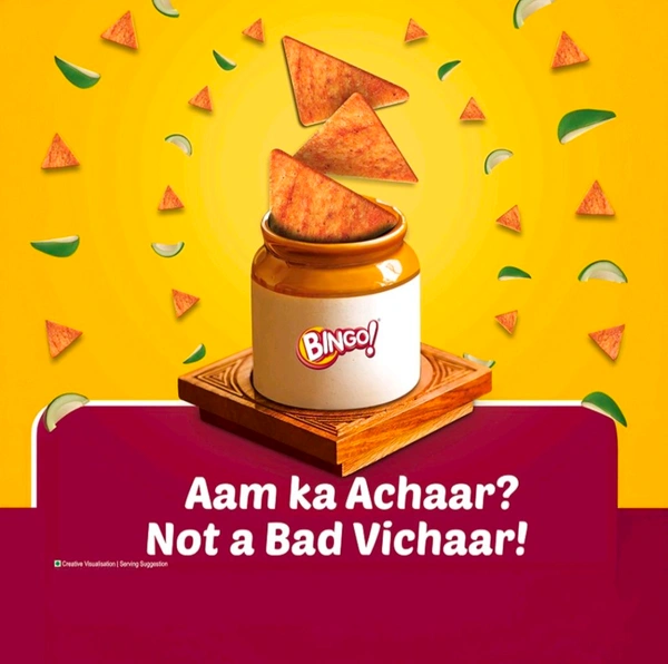 Bingo Mad Angles Achaari Masti Crisps - 2 x 60 g