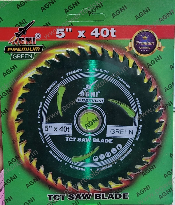 Agni Green AGNI Premium Green 5" x 40t T.C.T Saw Blade - Green