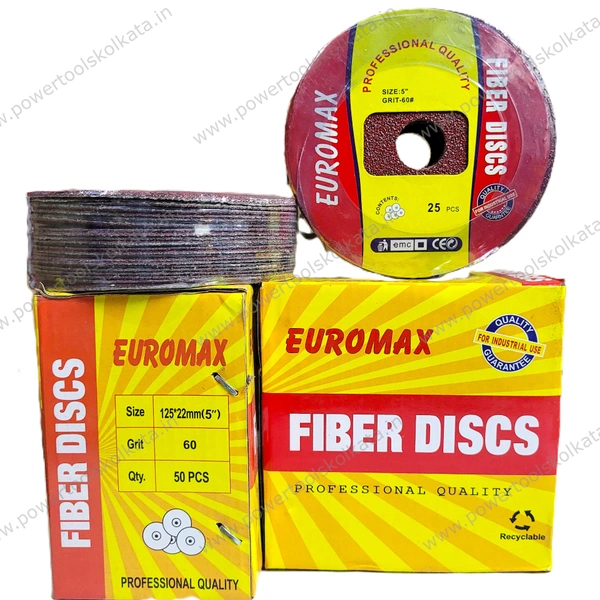 Euromax - Fibre Disc 5" X Grit 60 - 5"Xg60 - 5"xG60
