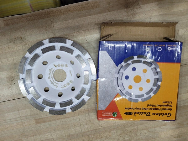 Golden Bullet Diamond Cup Wheel Seg Double - 5" Double-Row - 5" Double-Row