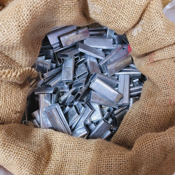 Iron Clip 1/2" For PVC Straps - 1/2" - Silver - Silver, 1/2", Chromium-plated (anti-rust)