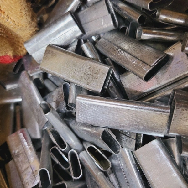 Iron Clip 1/2" For PVC Straps - 1/2" - Silver - Silver, 1/2", Chromium-plated (anti-rust)