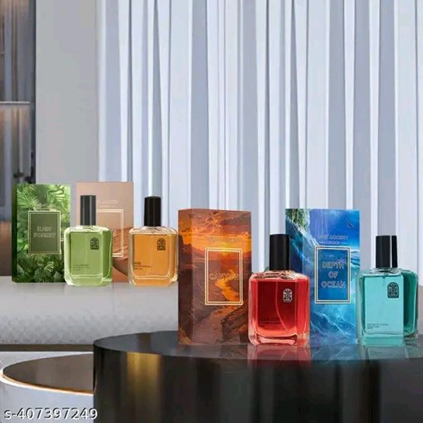 Brit Accent BRIT ACCENT Combo Pack Of 4|Depth Of Ocean-Dune-Canyon-RainForest|Parfum|Long-Lasting| Eau de Perfume - 200 ml - Free Size