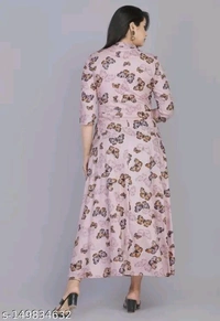 Ethnic Wear Kurti For Girls - Pink, XL