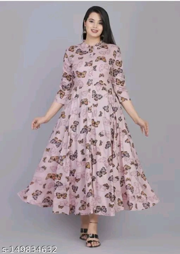 Ethnic Wear Kurti For Girls - Pink, XXL