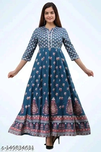 Ethnic Wear Kurti For Girls - Astronaut Blue, L