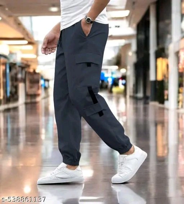 Buy Track Pent Get Plain White T-shirt Free - Black, 34