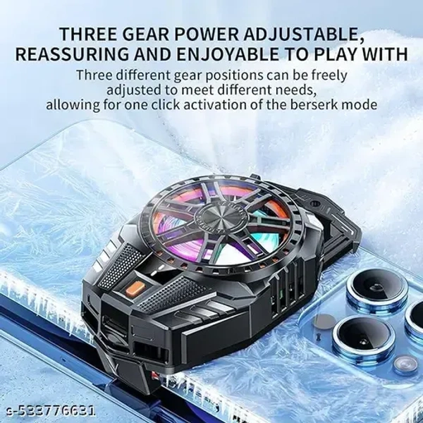 Cooling Fan for Mobile, Universal Phone Cooler Gaming Fan, Mobile Cooling Fan for iPhone Android Smartphones - free size