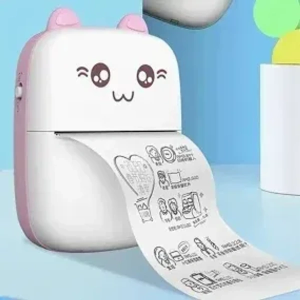 Walkprint Mini Bluetooth Printer, Inkless Thermal printing iOS & Android - free size