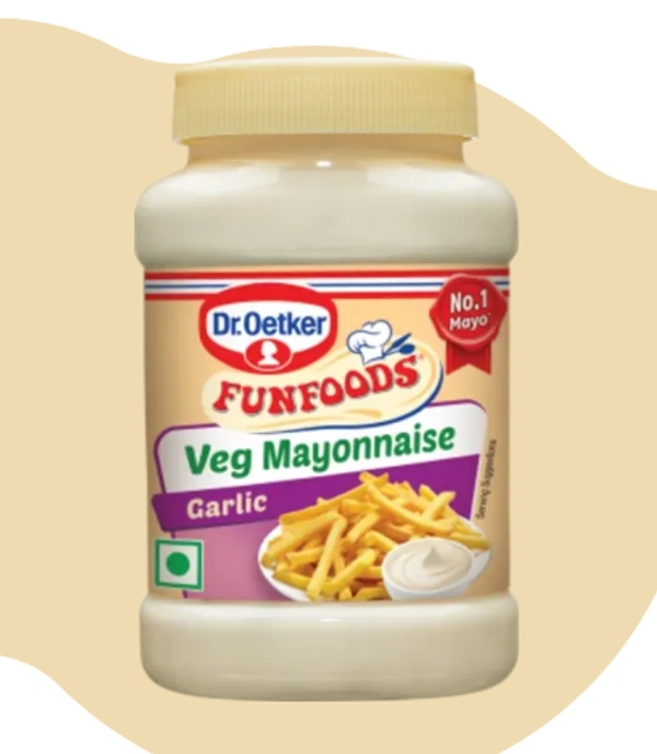 Dr. Oetker Veg Mayonnaise Garlic - 250 Gm