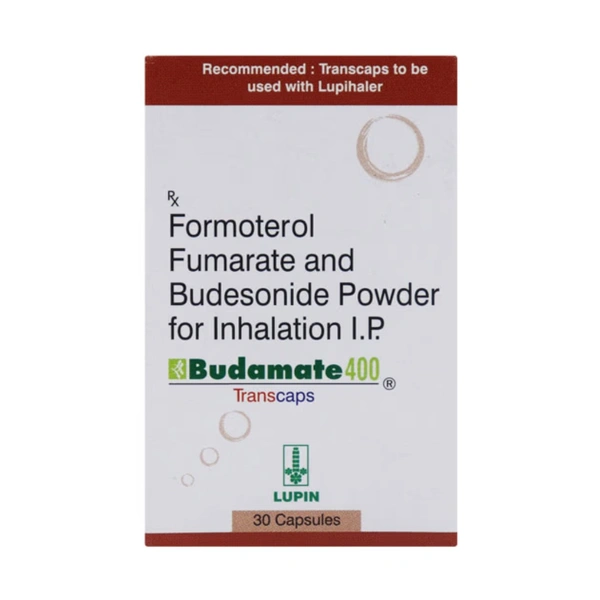 Rx BUDAMATE 400 TRANSCAPS-30 CAPSULES - 30 CAPSULES