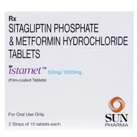 Rx ISTAMET 50MG/1000MG-1X15 TABLETS - 1X15 TABLETS