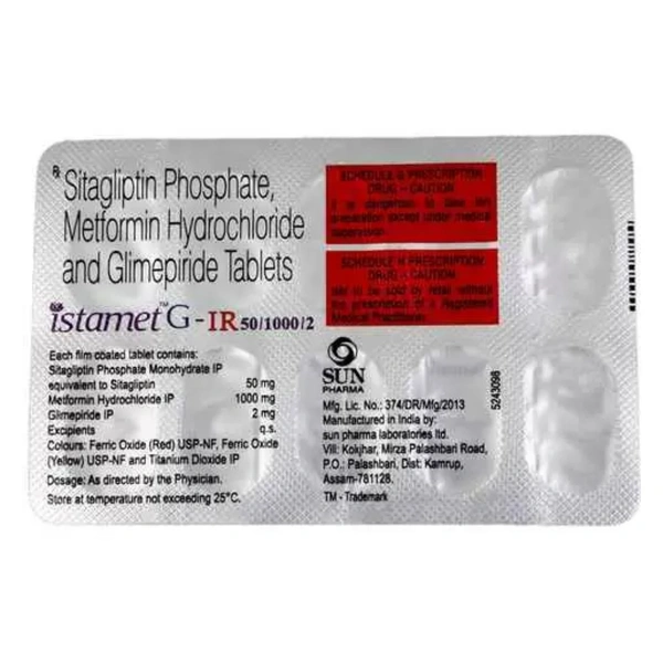 Rx ISTAMET G IR 50/1000/2-1X10 TABLETS - 1X10 TABLETS