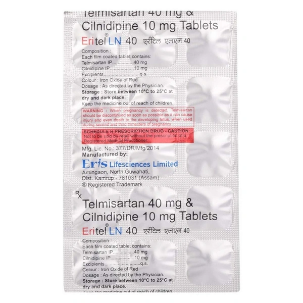 Rx ERITEL LN 40-1X15 TABLETS - 1X15 TABLETS