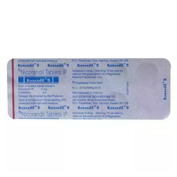 Rx KORANDIL 5 - 1X10 TABLETS