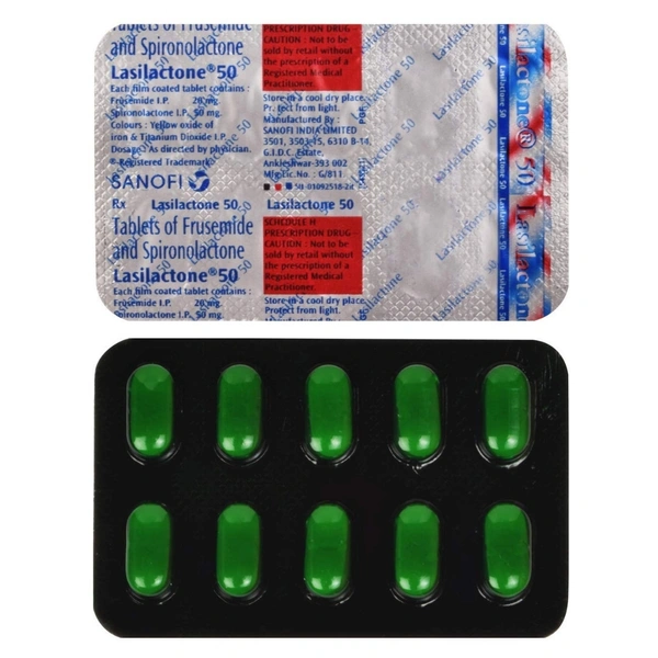 Rx LASILACTONE 50MG-1X10 TABLETS - 1X10 TABLETS