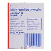 Rx LASILACTONE 50MG-1X10 TABLETS - 1X10 TABLETS