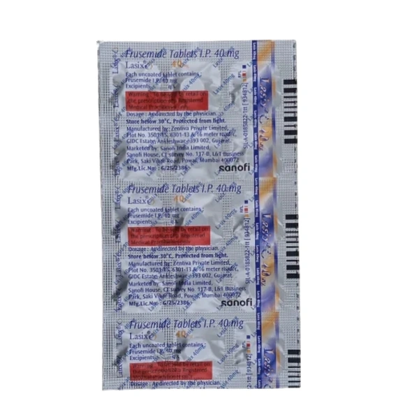 Rx LASIX 40-1X15 TABLETS - 1X15 TABLETS