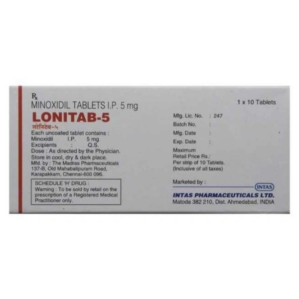 RX LONITAB 5-1X10 TABLETS - 1X10 TABLETS