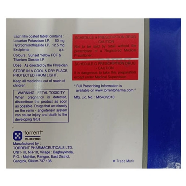 Rx LOSAR H-1X15 TABLETS - 1X15 TABLETS