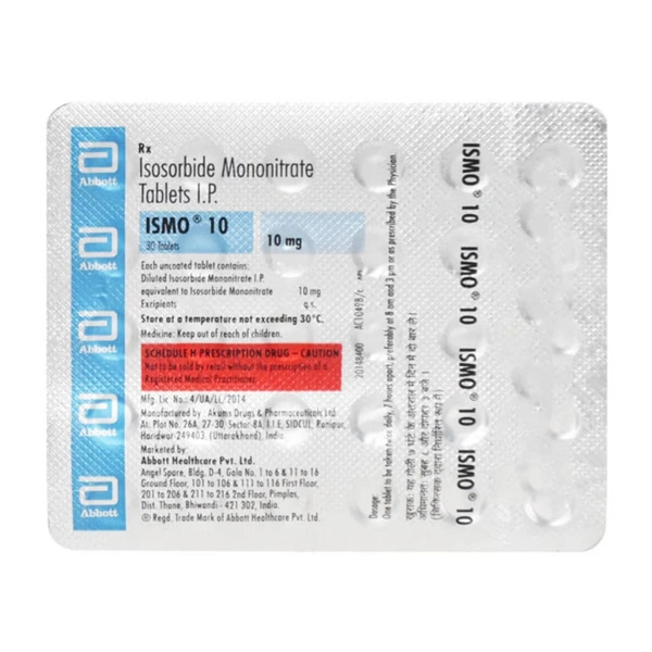 Rx ISMO 10-1X30 TABLETS - 1X30 TABLETS