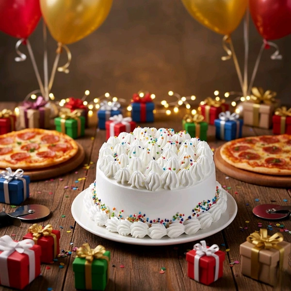 White Celebration Cake