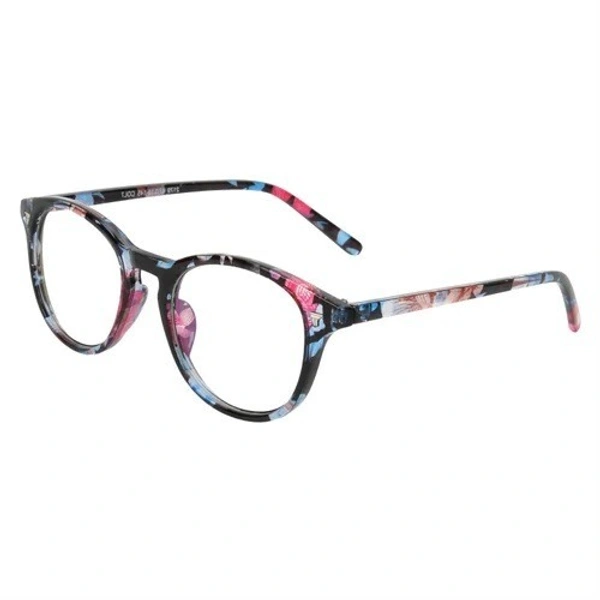 Round Shape Designer Zero Power Plain Glass for Women to protect eyes from dust, Insects etc.,