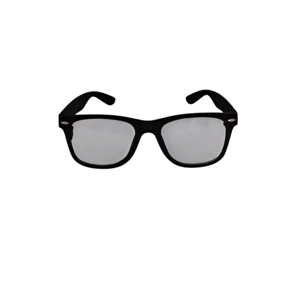 One Glass 3 Functions Round Shape wide frame Computer cum Day and Night wearing Glass for Men and Women