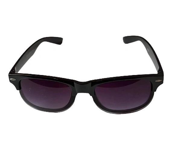 Black Frame and Dark Blue Sunglass