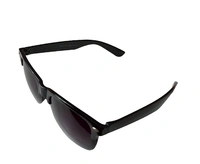 Black Frame and Dark Blue Sunglass