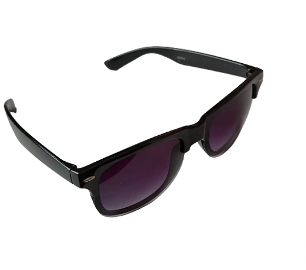 Black Frame and Dark Blue Sunglass