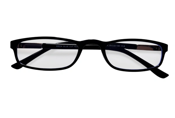 Blue Cut Reading Glasses Premium Quality Rectangular Shape Slim Frame Reading Glass for men and women - Free Size - +1.25